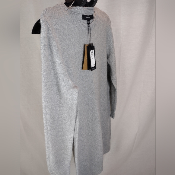 Vero Moda Doffy Long Sleeve Sweater Dress Size Medium = 8 NWT Light Gray… - Picture 9 of 10